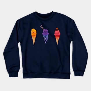 Ice Cream Fruit Flavors Crewneck Sweatshirt